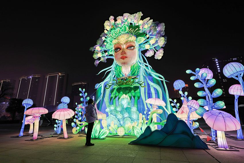 陜西西安：元宇宙新春燈會(huì)小年夜璀璨開園。陜旅集團(tuán)供圖