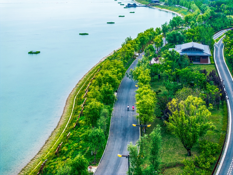 昆明池·七夕公園。西咸新區(qū)融媒體中心供圖